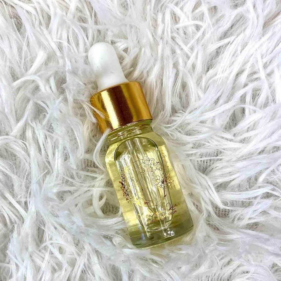 24K Gold Anti Aging Sparkling Oil Serum Lifting, Smoothing and Illuminating Wrinkle, Fine Line and Acne Scar Reducing Firms and Tones. Korean Beauty Range (15ML)